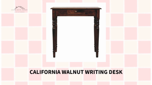 California Walnut Writing Desk by@Outfy