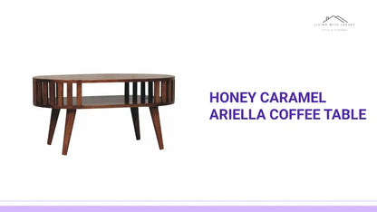 Honey Caramel Ariella Coffee Table by@Outfy