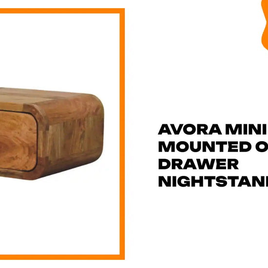 Avora Mini Wall-Mounted Oak-ish 1 Drawer Nightstand by@Outfy