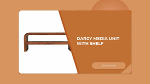 Darcy Media Unit with Shelf by@Outfy