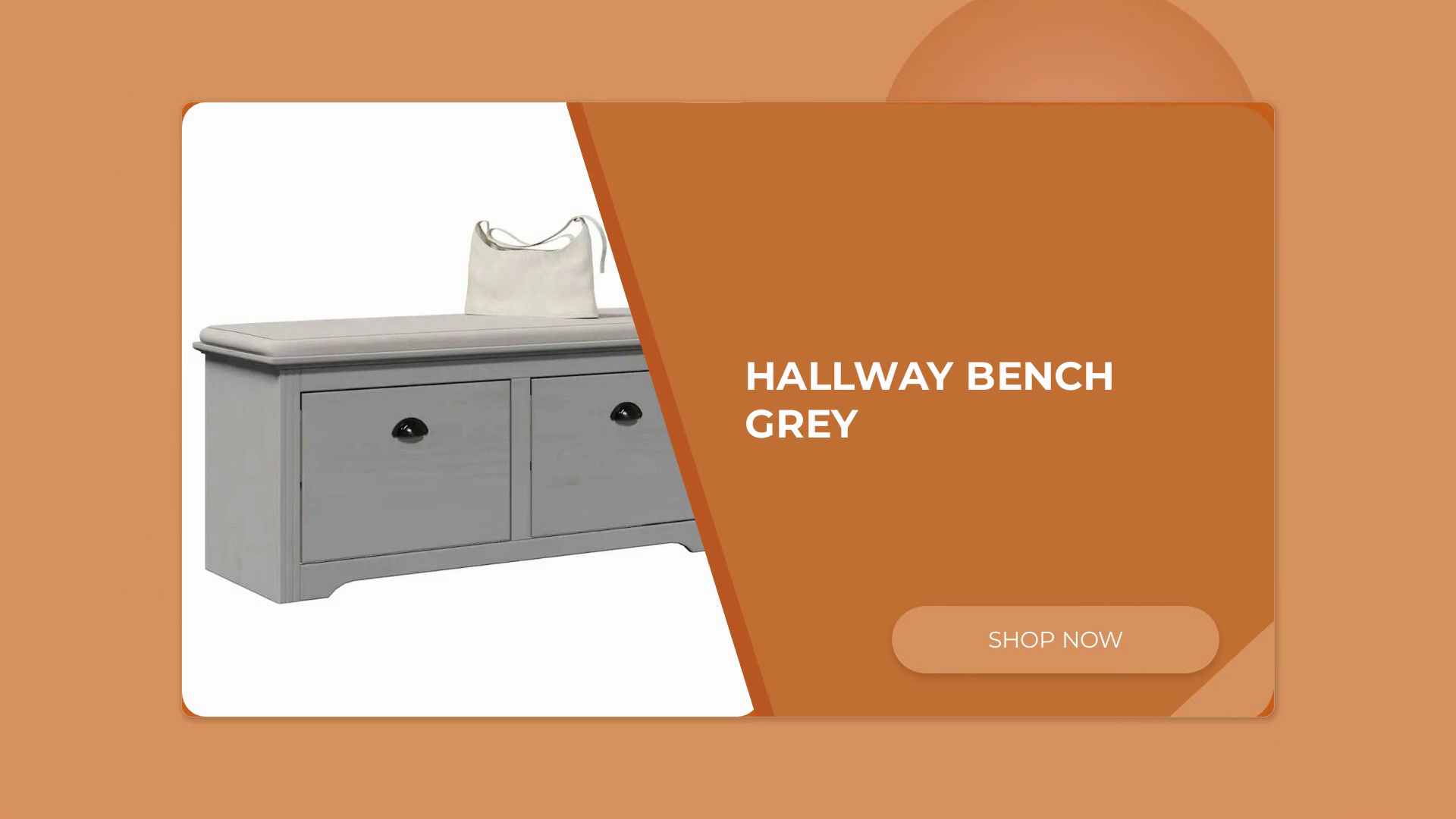Hallway Bench Grey by@Outfy