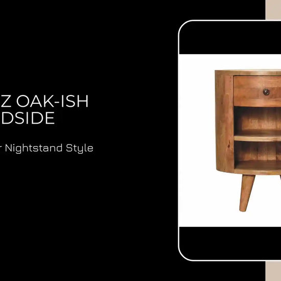 Cortez Oak-ish Bedside by@Outfy