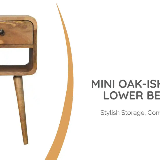 Mini Oak-ish Curve Lower Bedside by@Outfy
