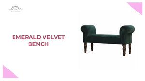 Emerald Velvet Bench by@Outfy
