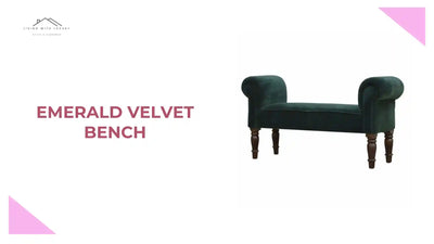Emerald Velvet Bench by@Outfy