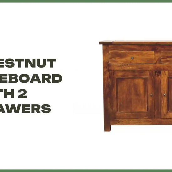 Chestnut Sideboard with 2 Drawers by@Outfy