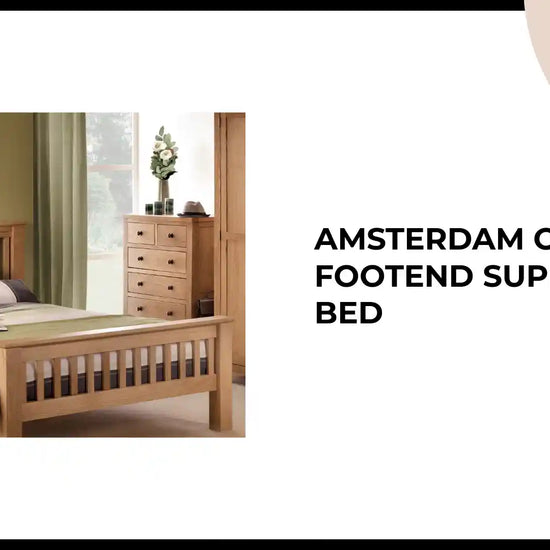 Amsterdam Oak High Footend Superking Bed by@Outfy