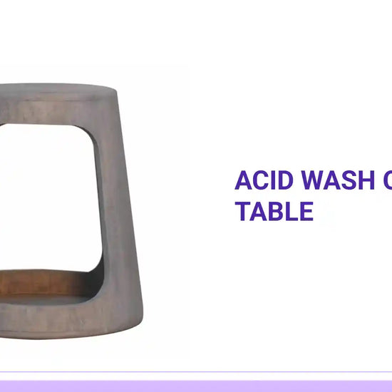 Acid Wash Open Side Table by@Outfy