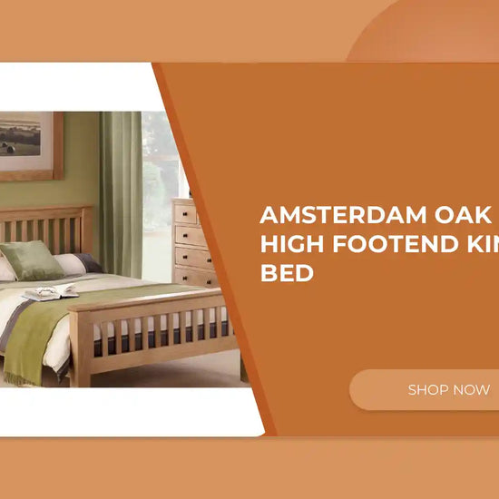 Amsterdam Oak High Footend King Bed by@Outfy