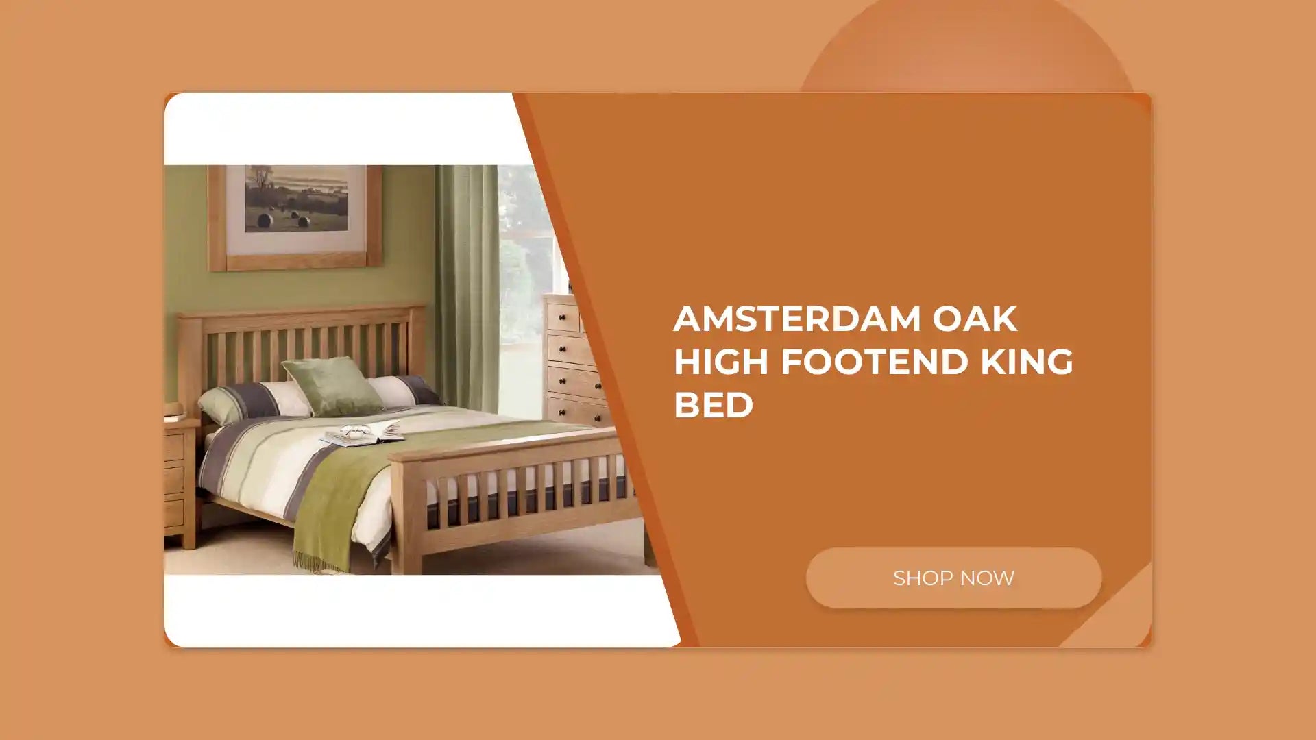 Amsterdam Oak High Footend King Bed by@Outfy