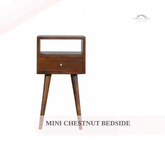 Mini Chestnut Bedside by@Outfy