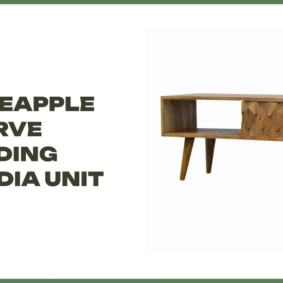 Pineapple Carve Sliding Media Unit by@Outfy