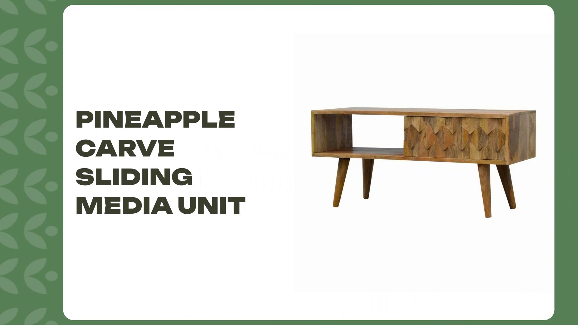 Pineapple Carve Sliding Media Unit by@Outfy
