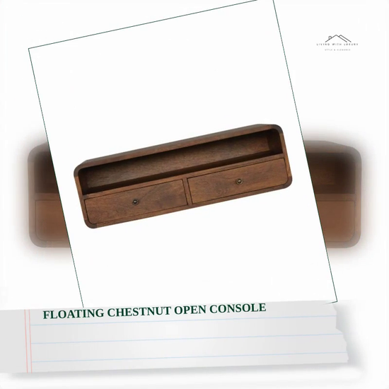 Floating Chestnut Open Console by@Outfy