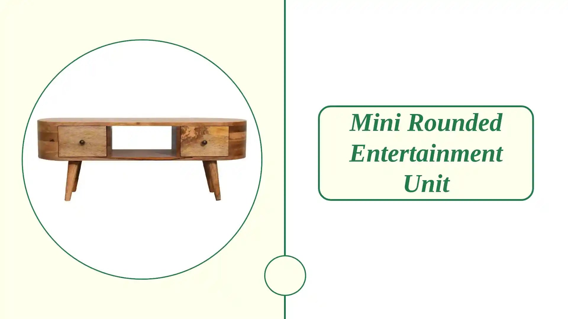 Mini Rounded Entertainment Unit by@Outfy