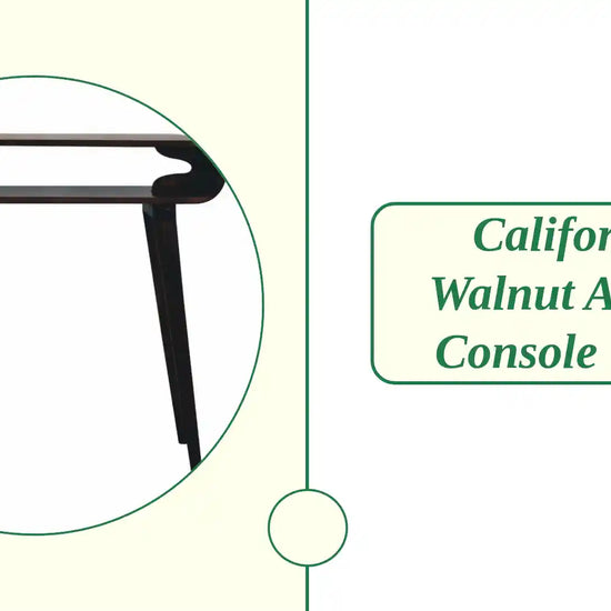 California Walnut Amaya Console Table by@Outfy