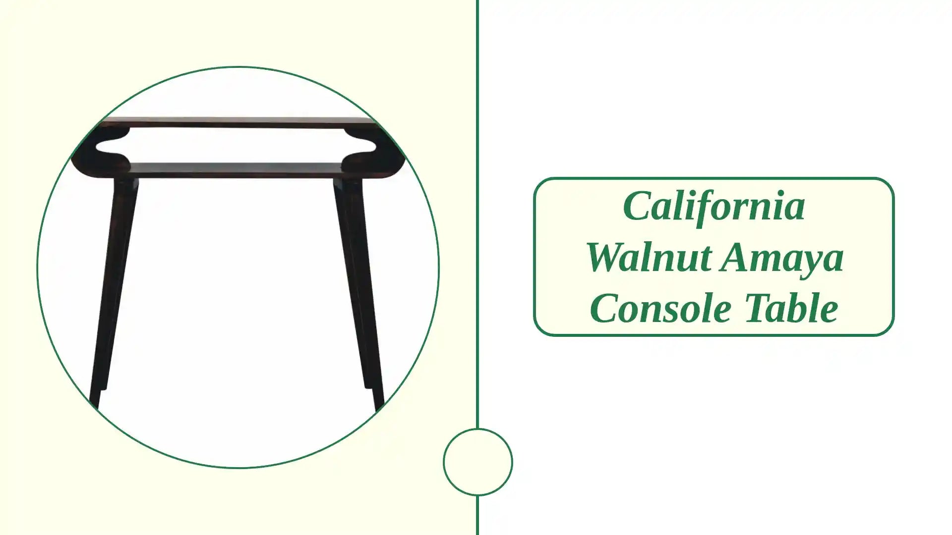 California Walnut Amaya Console Table by@Outfy