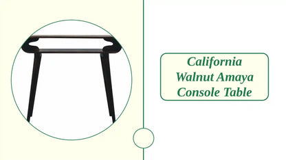 California Walnut Amaya Console Table by@Outfy