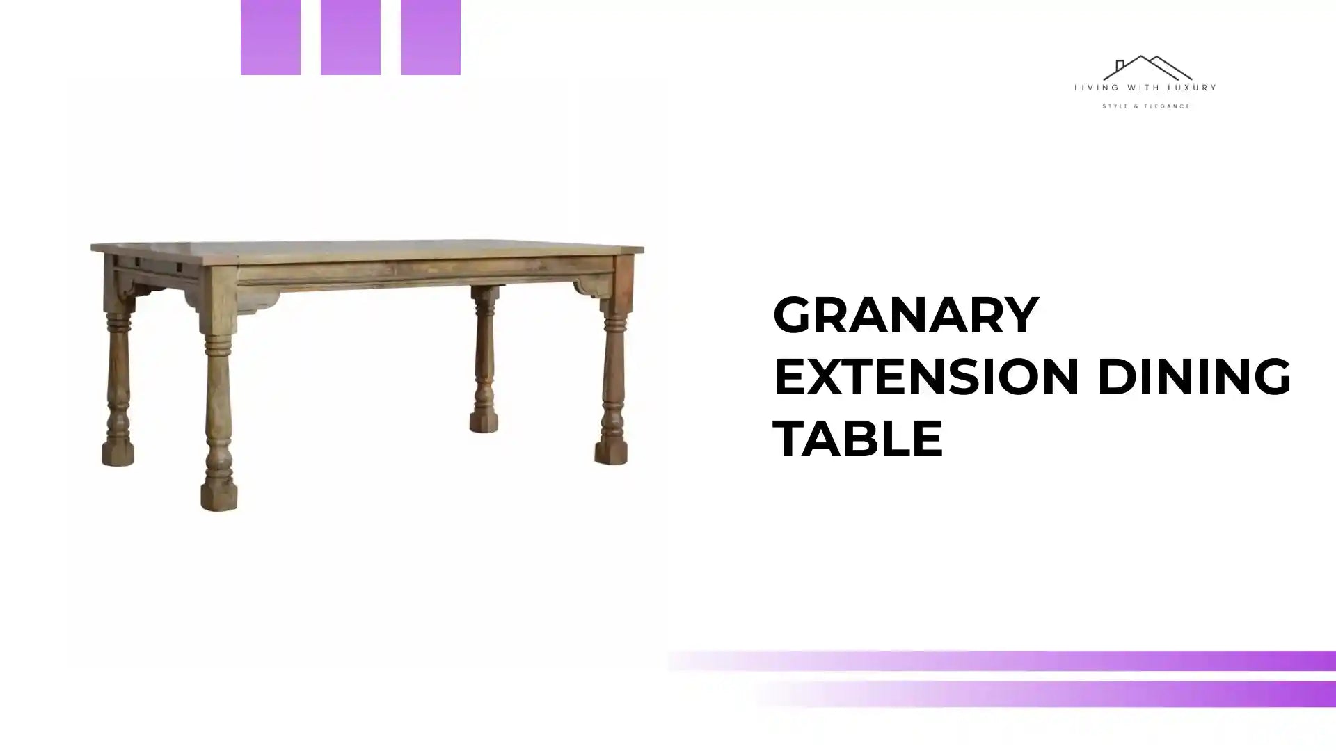 Granary Extension Dining Table by@Outfy