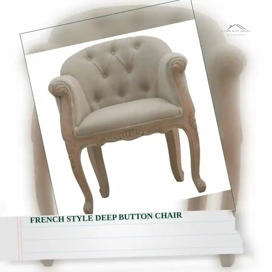 French Style Deep Button Chair by@Outfy