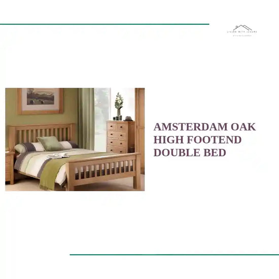 Amsterdam Oak High Footend Double Bed by@Outfy