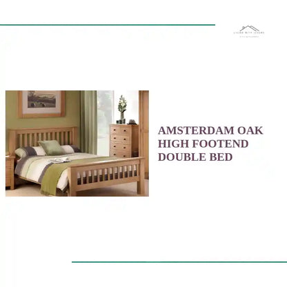 Amsterdam Oak High Footend Double Bed by@Outfy