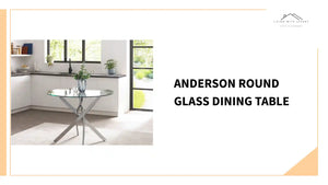 Anderson Round Glass Dining Table by@Outfy