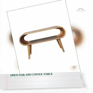 Open Oak-ish Coffee Table by@Outfy