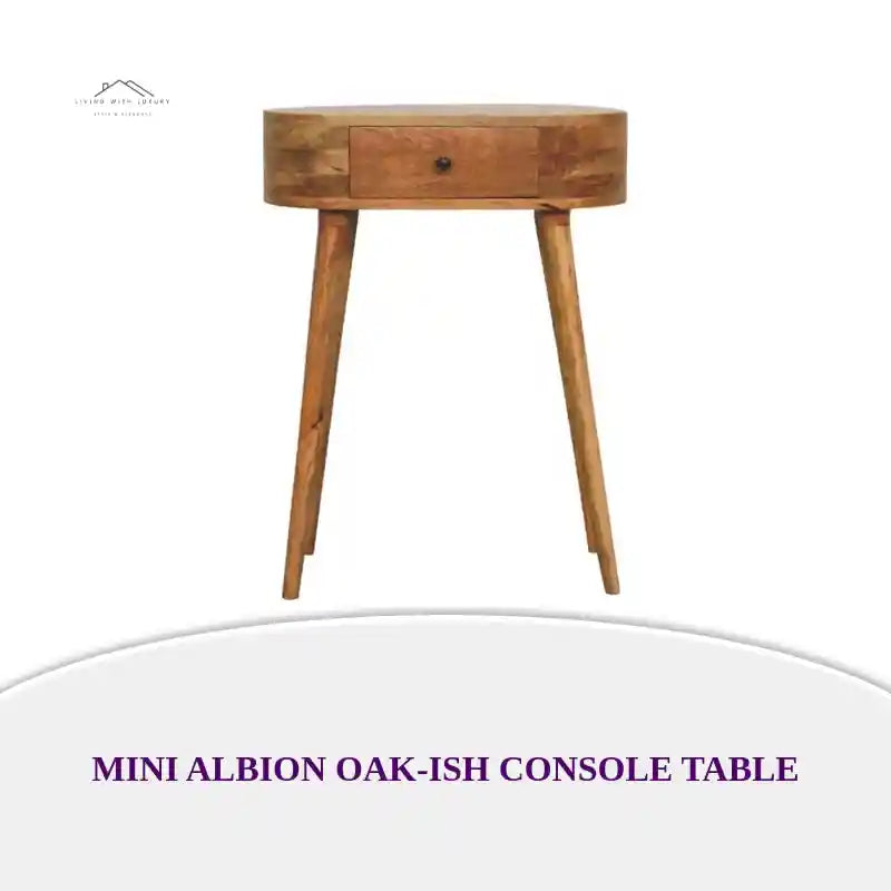 Mini Albion Oak-ish Console Table by@Outfy