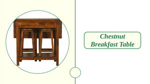Chestnut Breakfast Table by@Outfy