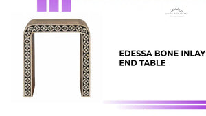 Edessa Bone Inlay End Table by@Outfy
