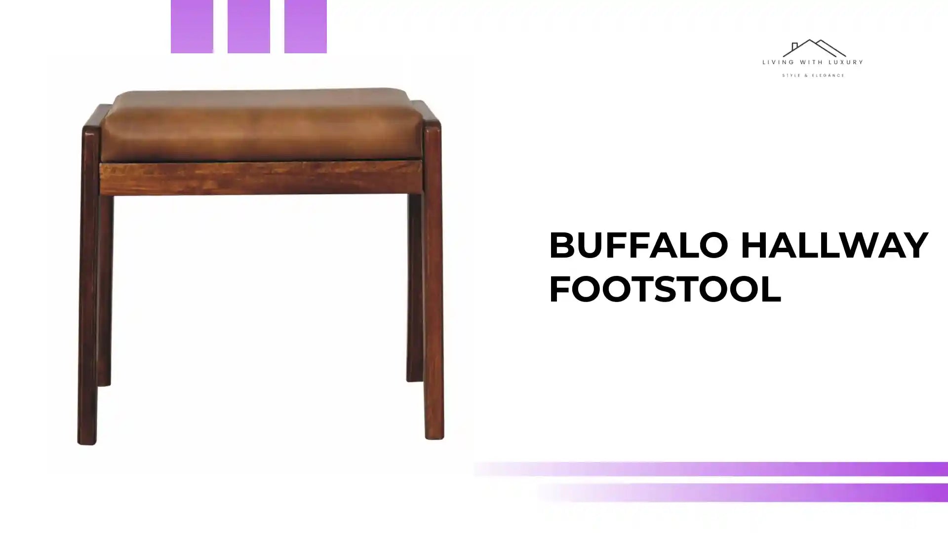 Buffalo Hallway Footstool by@Outfy
