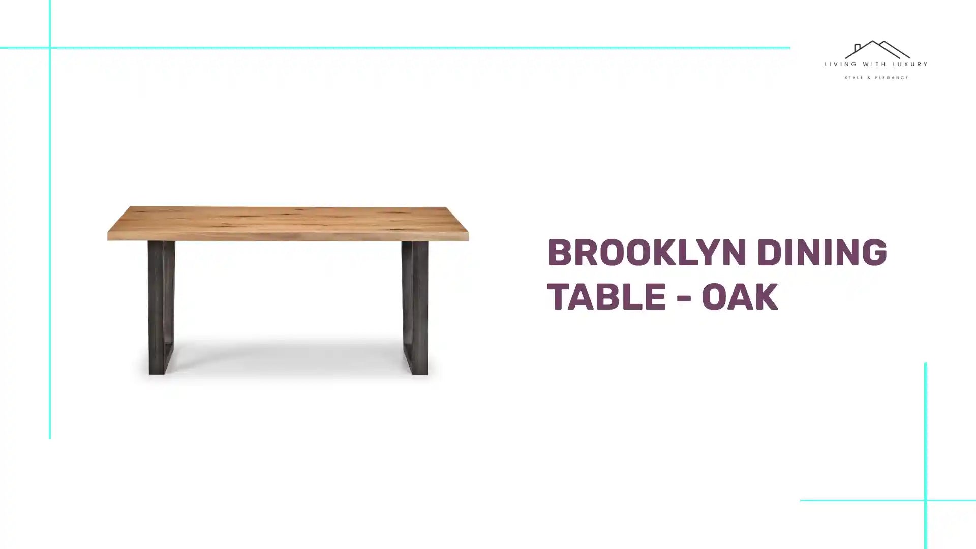 Brooklyn Dining Table - Oak by@Outfy