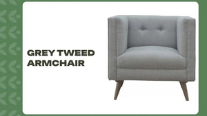 Grey Tweed Armchair by@Outfy