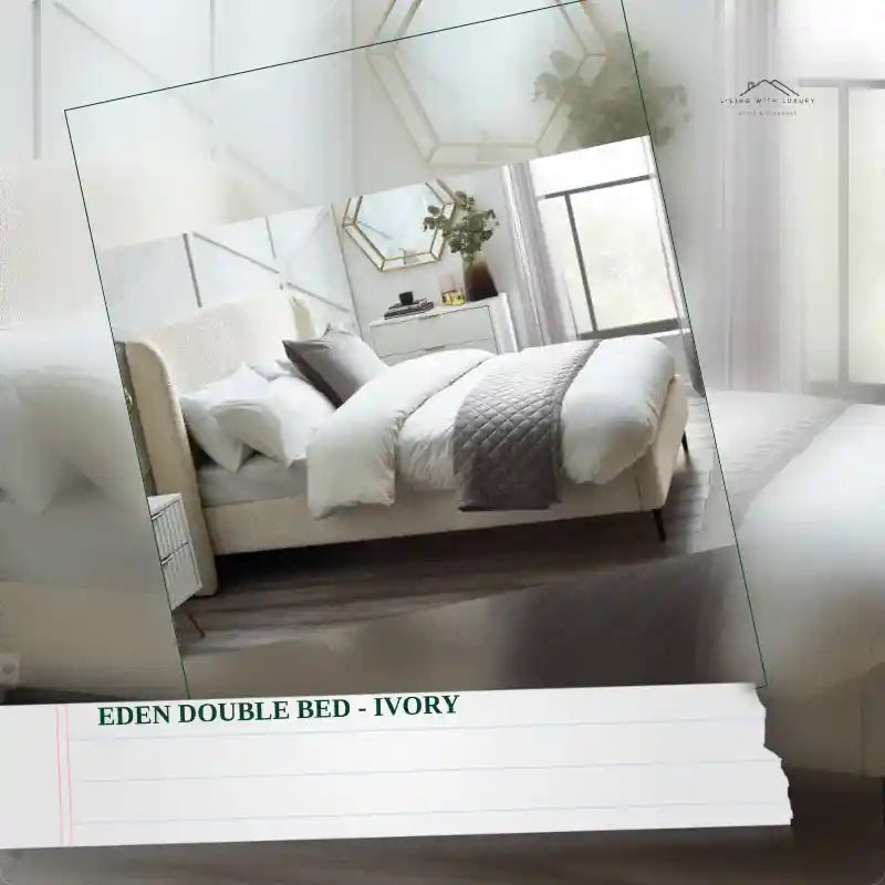 Eden Double Bed - Ivory by@Outfy