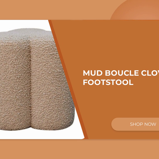 Mud Boucle Clover Footstool by@Outfy