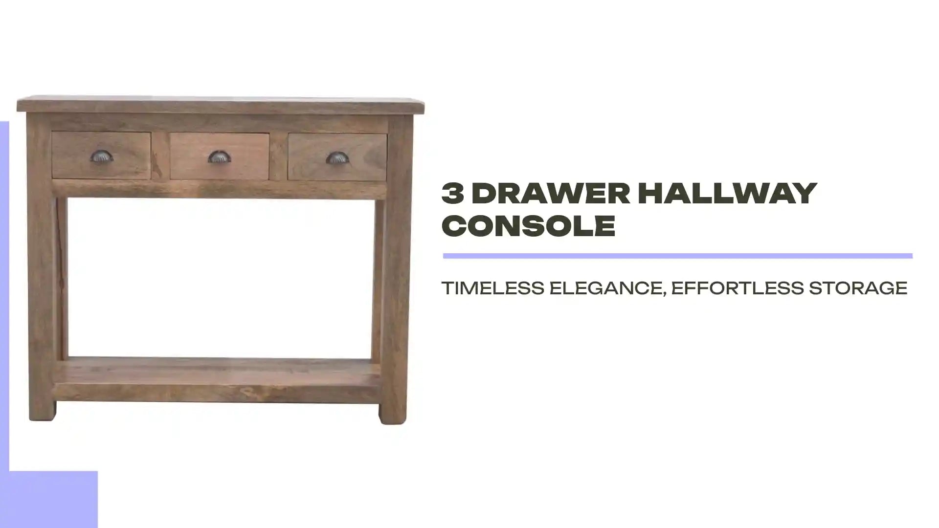 3 Drawer Hallway Console by@Outfy
