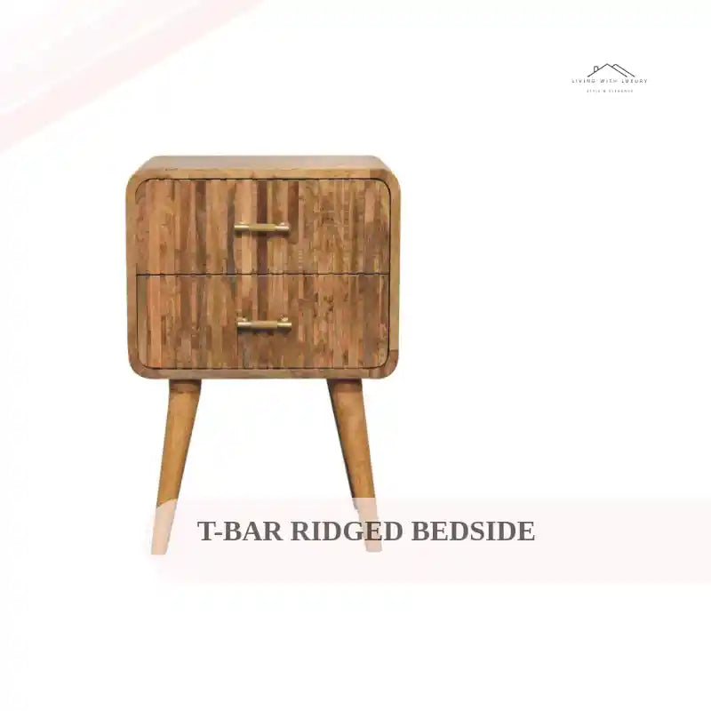 T-bar Ridged Bedside by@Outfy