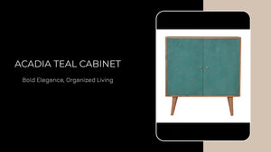 Acadia Teal Cabinet by@Outfy