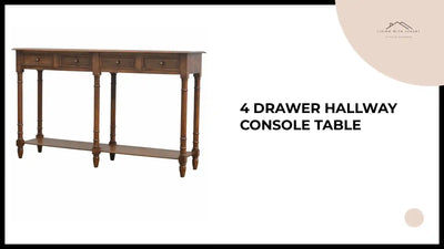 4 Drawer Hallway Console Table by@Outfy