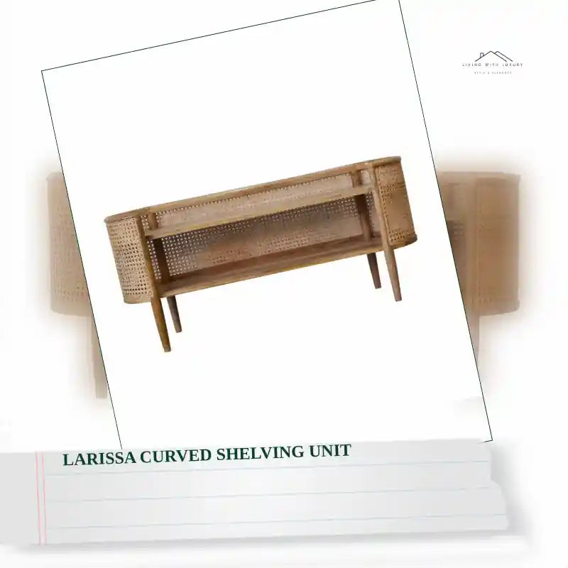 Larissa Curved Shelving Unit by@Outfy