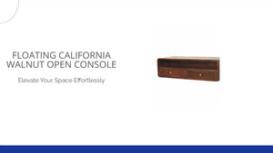 Floating California Walnut Open Console by@Outfy