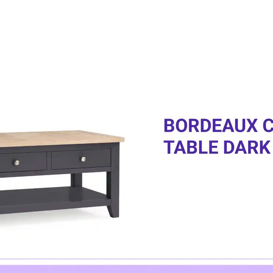 Bordeaux Coffee Table Dark Grey by@Outfy