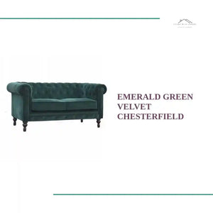 Emerald Green Velvet Chesterfield by@Outfy