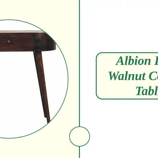 Albion Light Walnut Console Table by@Outfy