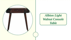 Albion Light Walnut Console Table by@Outfy