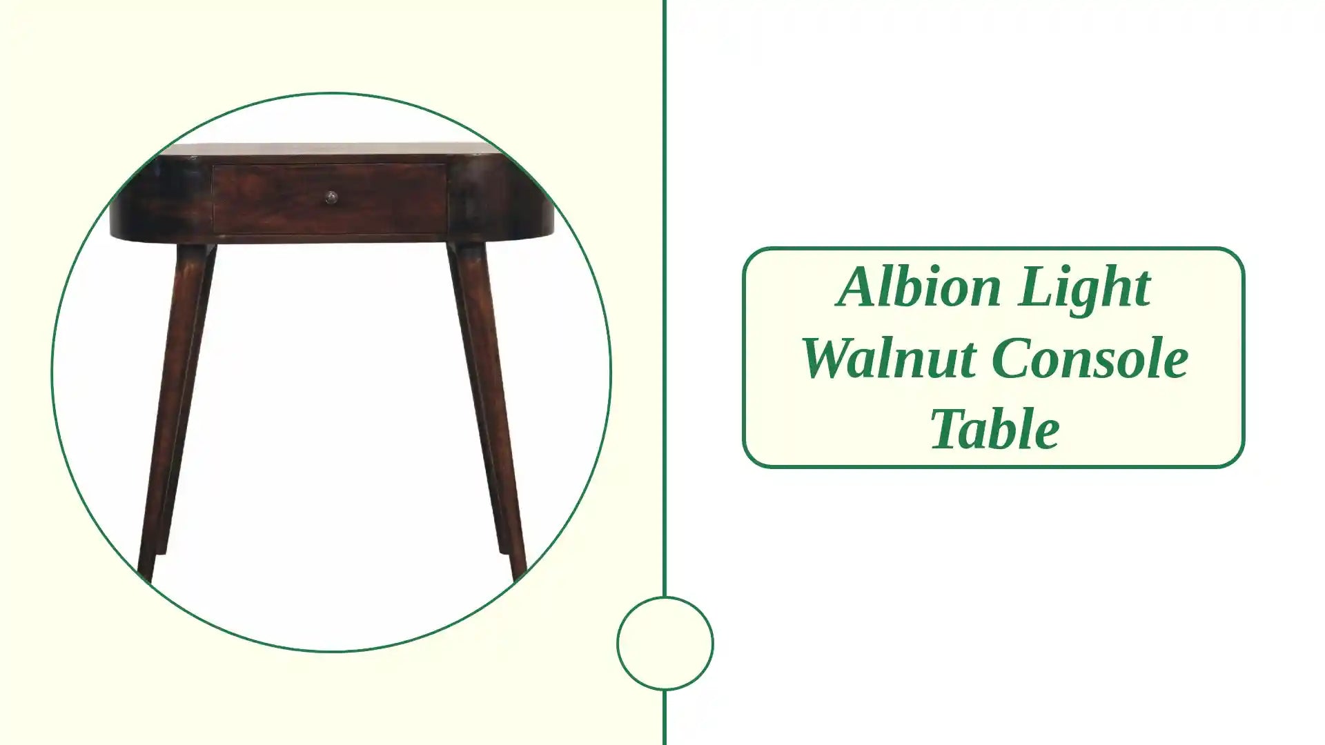 Albion Light Walnut Console Table by@Outfy