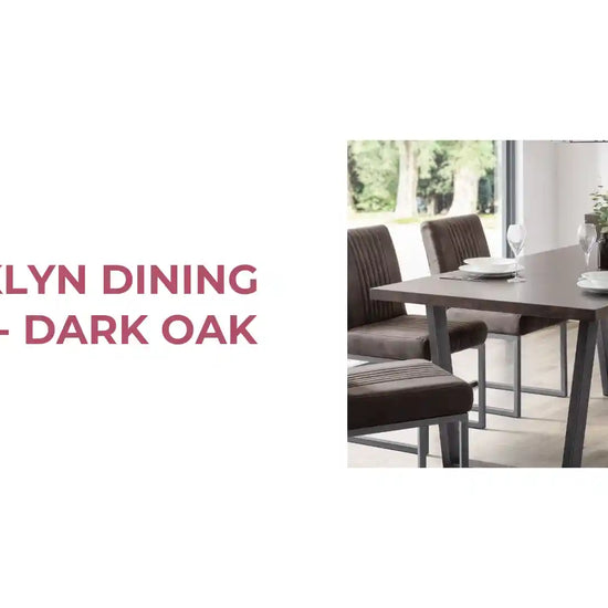 Brooklyn Dining Table - Dark Oak by@Outfy
