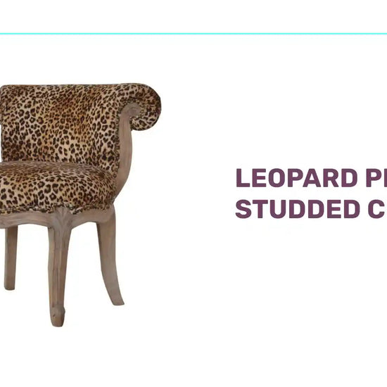 Leopard Print Studded Chair by@Outfy