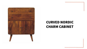 Curved Nordic Charm Cabinet by@Outfy